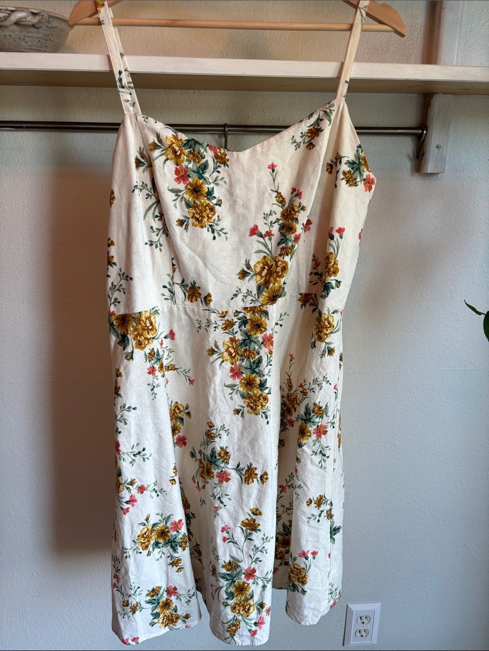 OLD NAVY Floral Linen Cami Boho Sundress XL